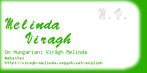melinda viragh business card